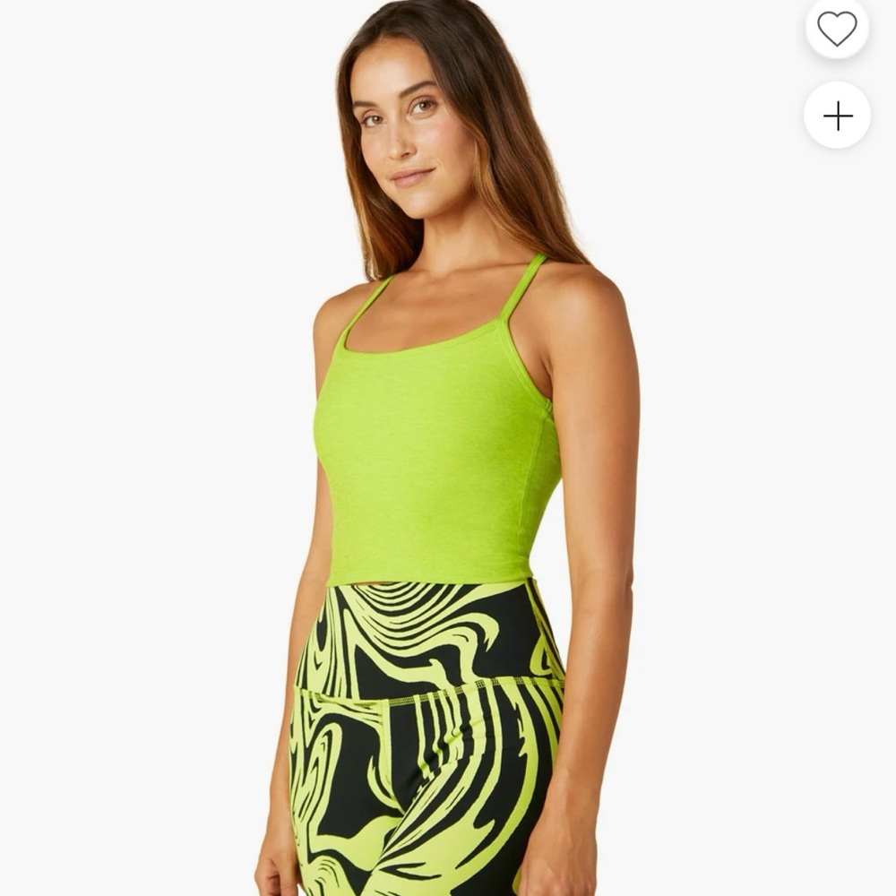 Beyond Yoga Spacedye Slim Racerback Cropped Tank Size Large